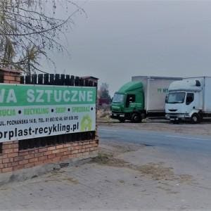 reklama na płocie firmy recykling owej